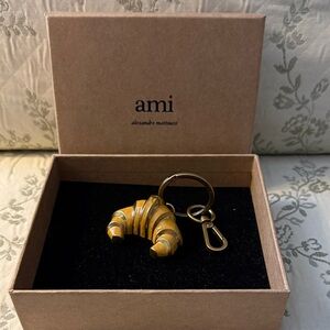 Ami Croissant Keyring with box.
